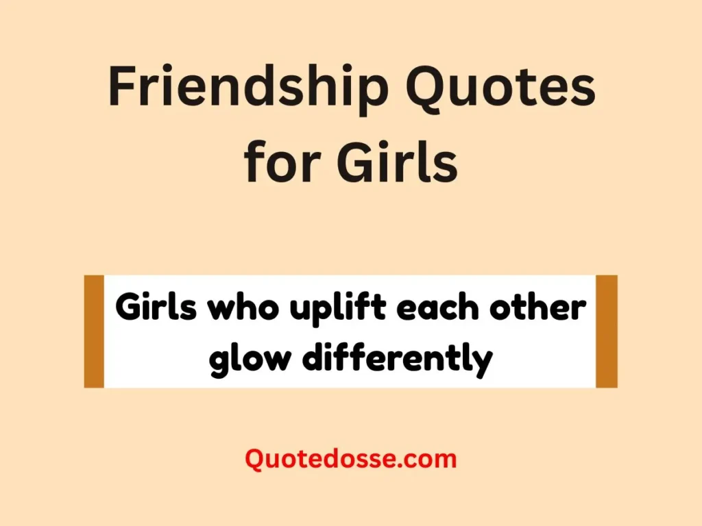 Friendship Quotes for Girls