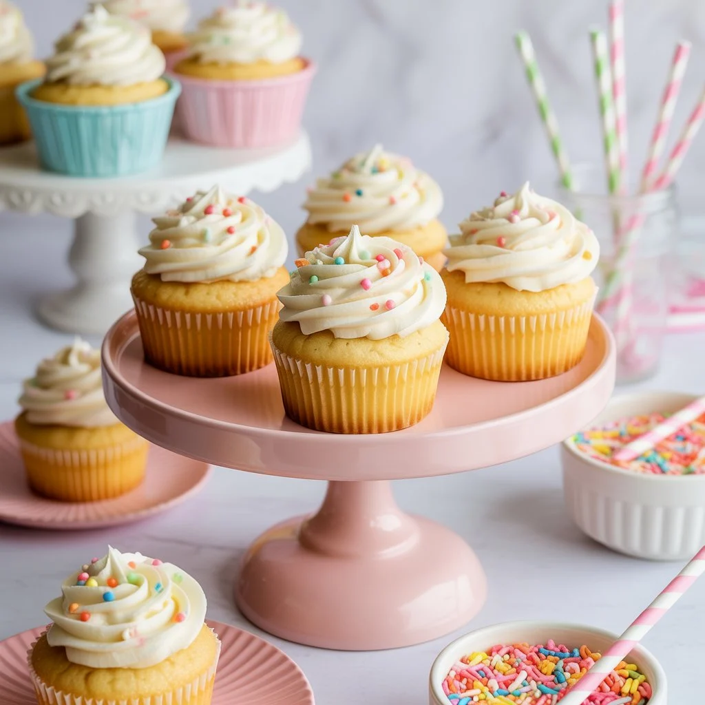 Read more about the article Irresistible Confetti Sprinkle Cupcakes (Soft, Colorful & Bakery-Style)